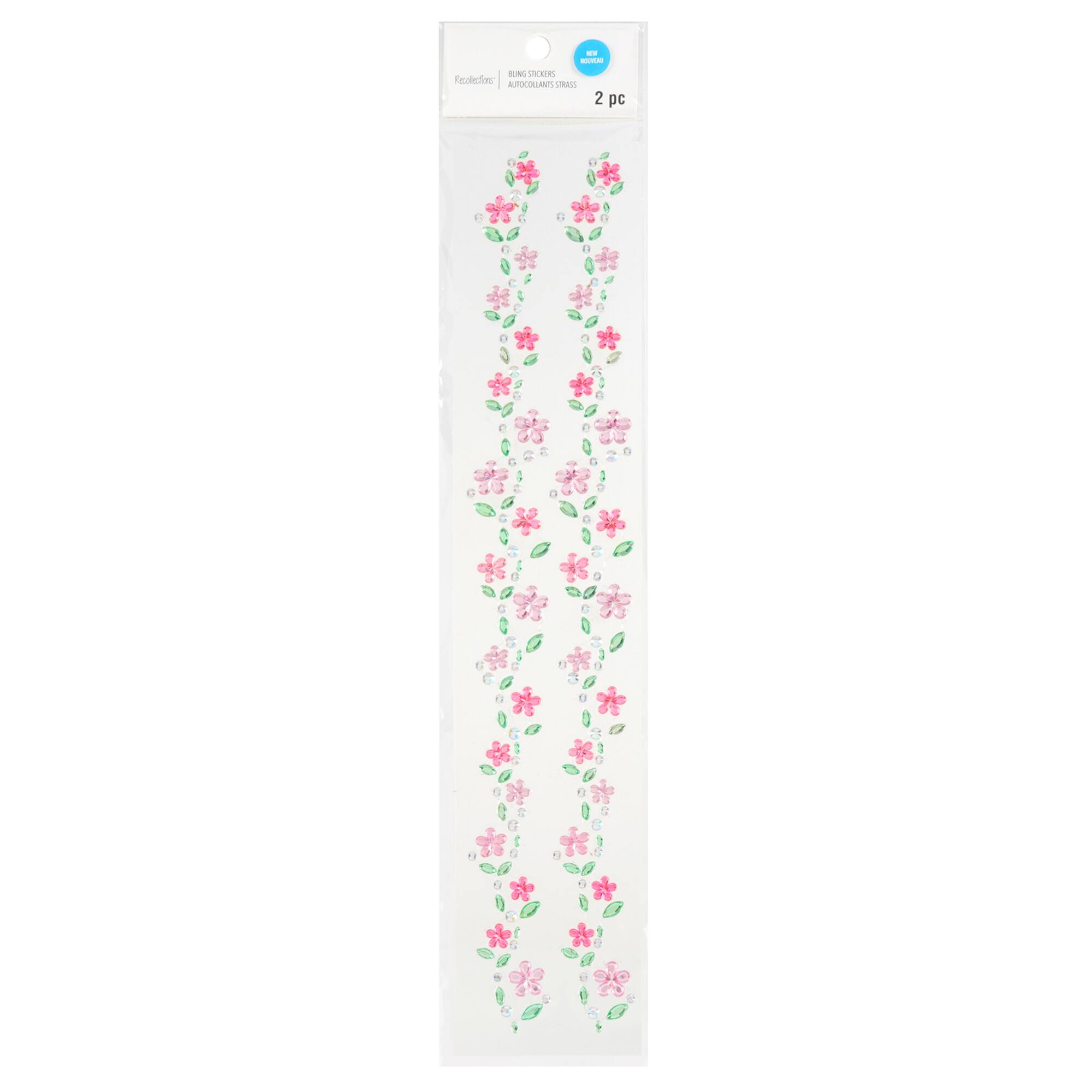 Flowers Strip Bling Stickers by Recollections™